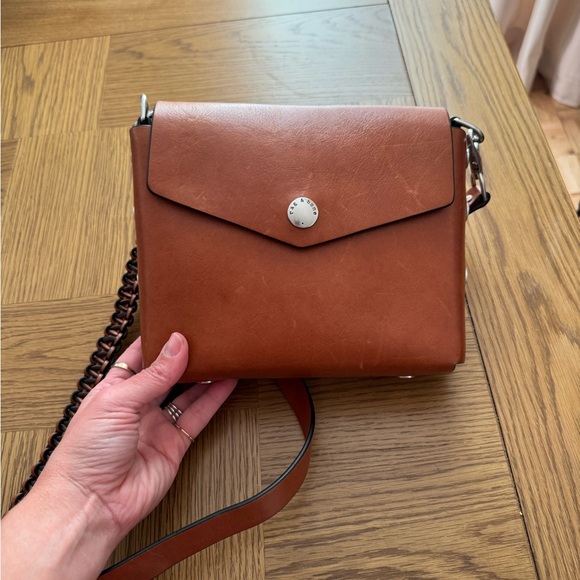 rag & bone Brown Crossbody "Map" Bag - Picture 1 of 3